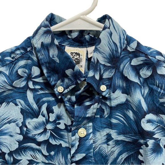 Vtg Kennington LTD CA Blue Floral Hawaiian Shirt Men's S Sm 🌟 - Picture 3 of 5